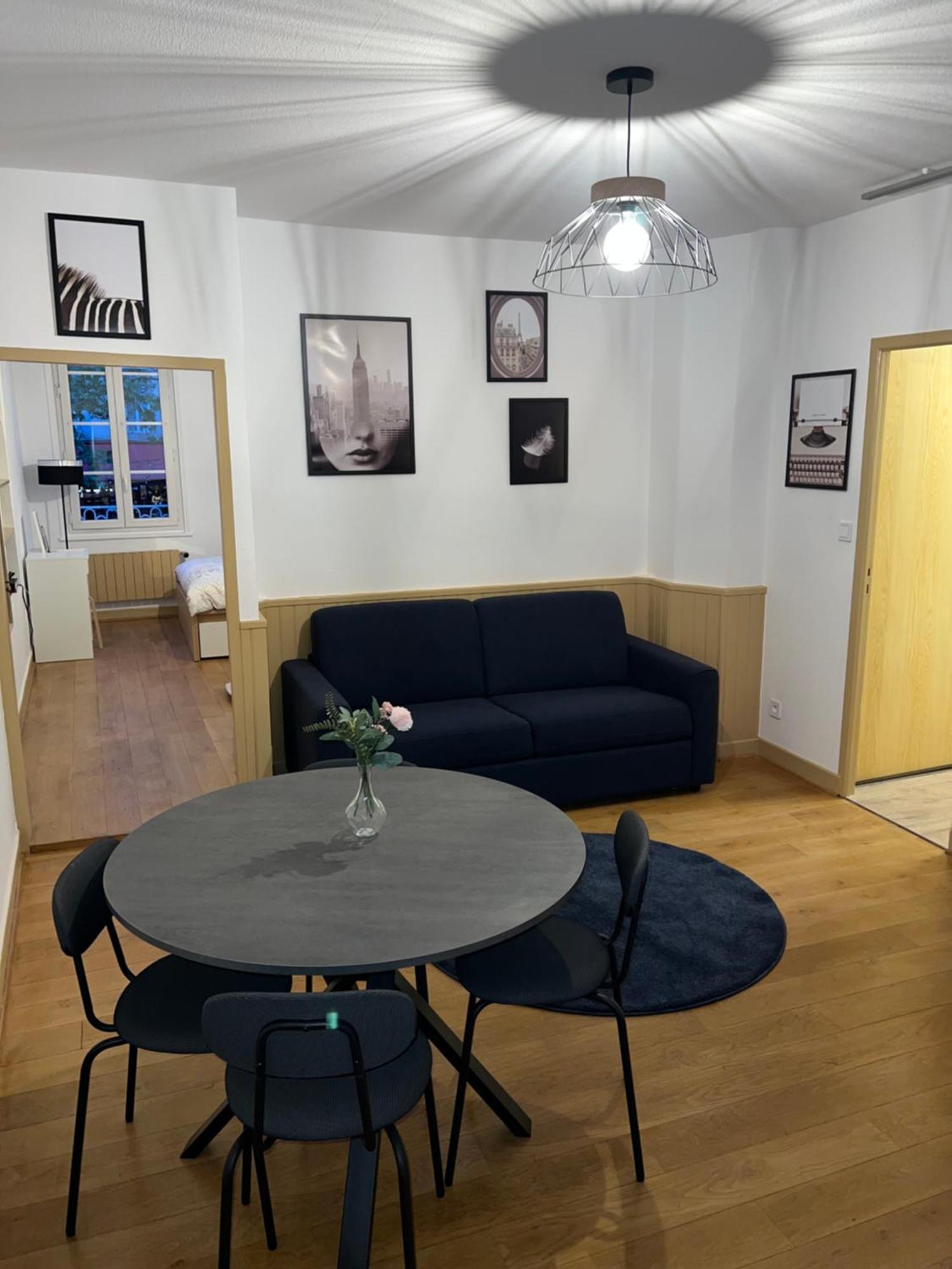 Appartement Dijon Le Zola, Avec Parking Prive Sur Demande Payant Sur Place Luaran gambar